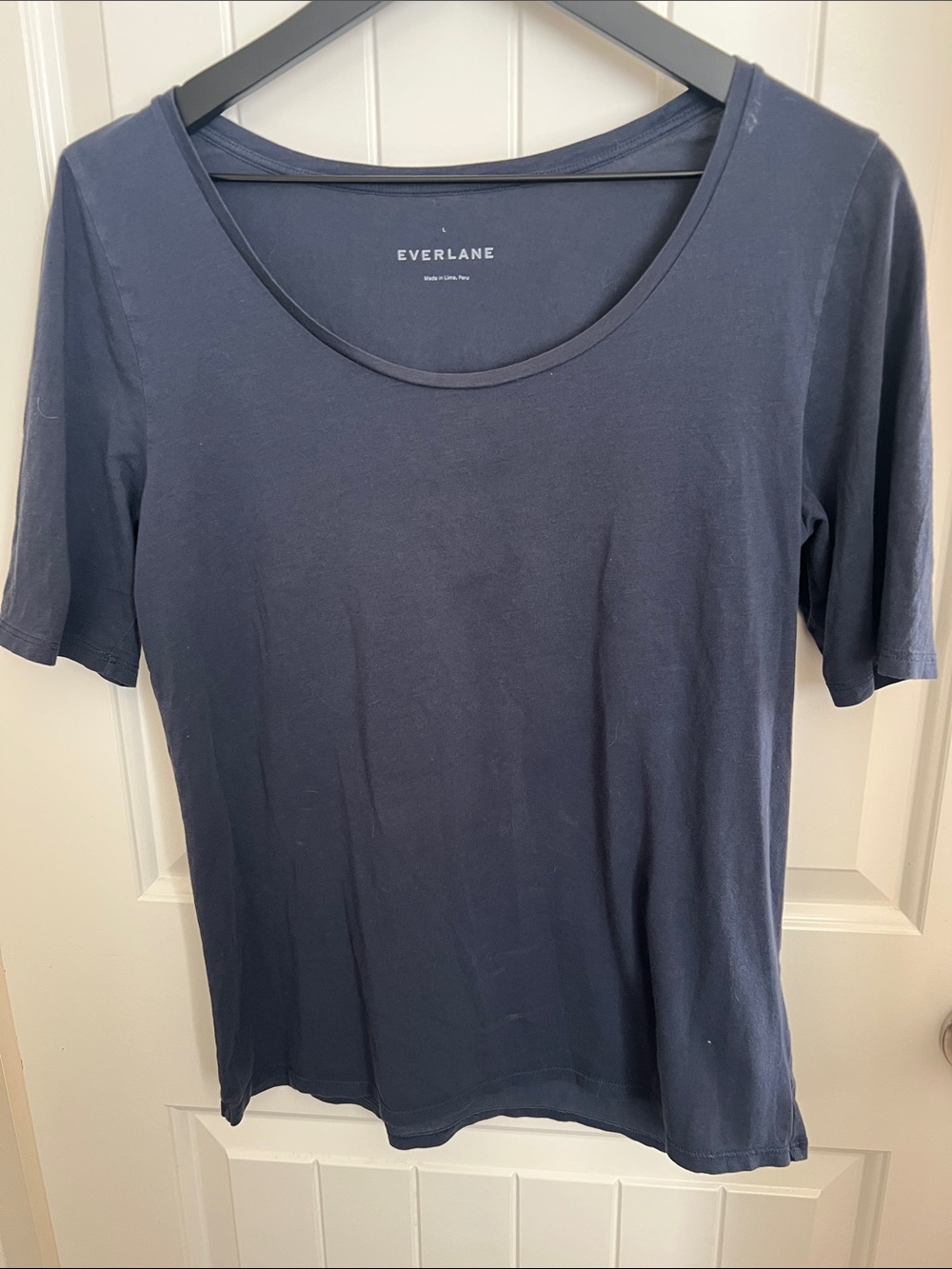 Everlane Navy Short Sleeve Crew Tee